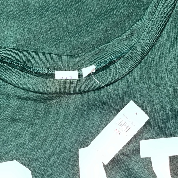 Gap Factory Logo Crewneck Sweatshirt in Pine Green - Picture 2 of 4
